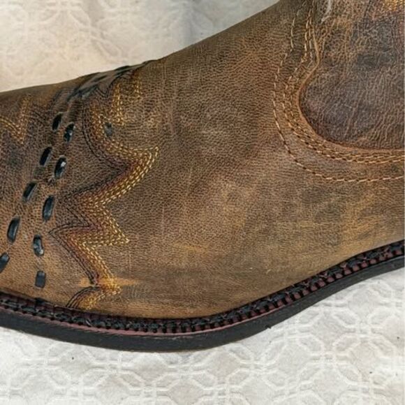 Laredo Brown Distressed Cowboy Boots size 13 main image 9